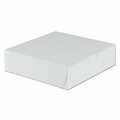 Southern Champion SCT, Tuck-Top Bakery Boxes, 9w X 9d X 2 1/2h, White, 250PK 0953